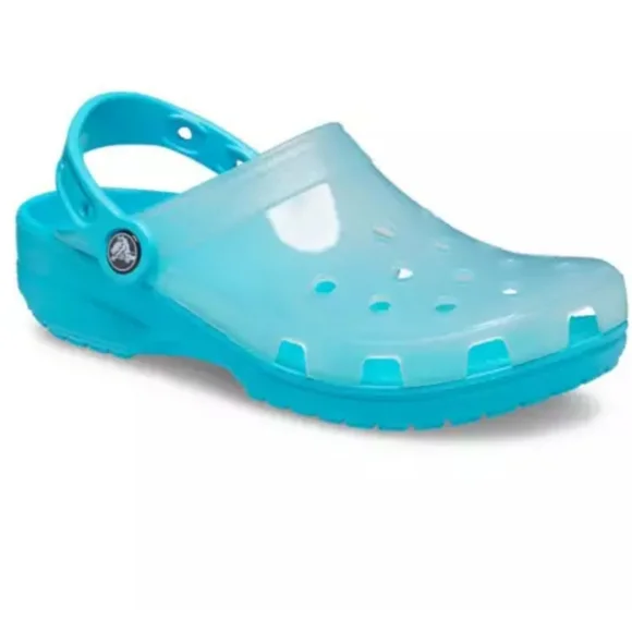 CROCS | Shoes | Crocs Size Translucent Digital Aqua Classic  display picture 2